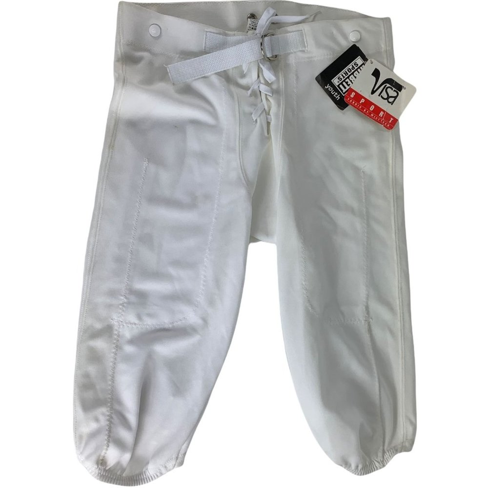 Football White Pants Boy's Large NWT Hibbett Sports L